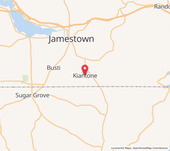 Map of Kiantone, New York