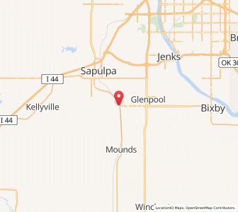 Map of Kiefer, Oklahoma