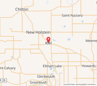 Map of Kiel, Wisconsin