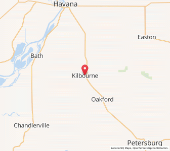 Map of Kilbourne, Illinois