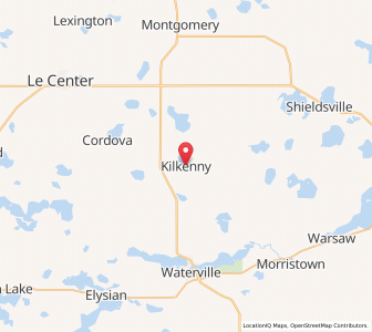 Map of Kilkenny, Minnesota