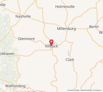 Map of Killbuck, Ohio
