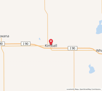 Map of Kimball, South Dakota