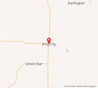 Map of King City, Missouri