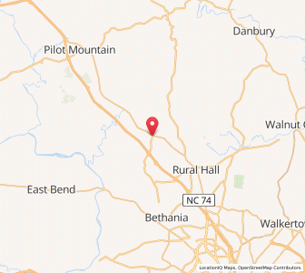 Map of King, North Carolina