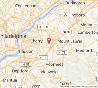 Map of Kingston Estates, New Jersey
