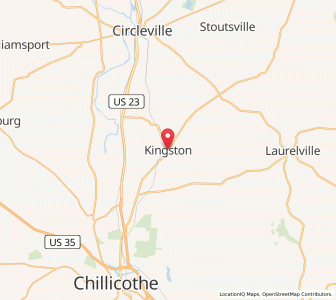 Map of Kingston, Ohio