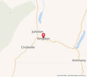 Map of Kingston, Utah
