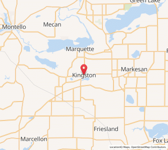 Map of Kingston, Wisconsin