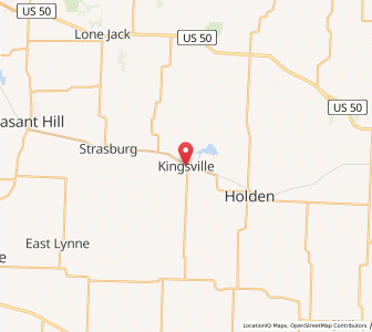 Map of Kingsville, Missouri