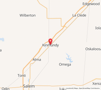 Map of Kinmundy, Illinois