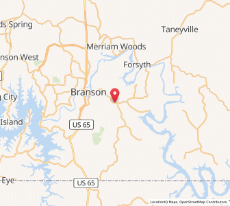 Map of Kirbyville, Missouri