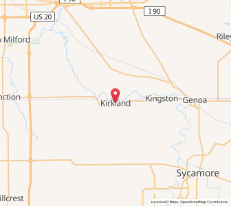 Map of Kirkland, Illinois