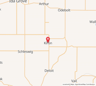 Map of Kiron, Iowa