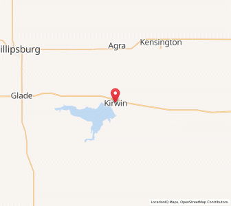 Map of Kirwin, Kansas