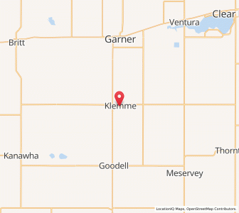 Map of Klemme, Iowa