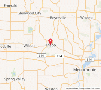 Map of Knapp, Wisconsin