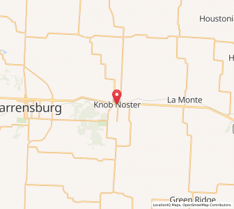 Map of Knob Noster, Missouri