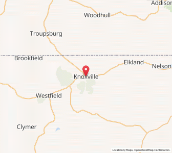 Map of Knoxville, Pennsylvania