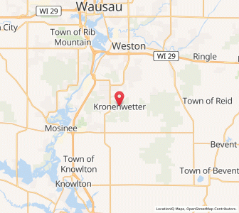 Map of Kronenwetter, Wisconsin