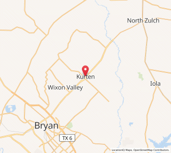 Map of Kurten, Texas