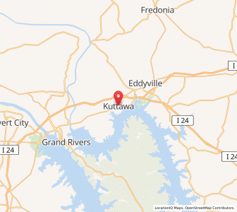 Map of Kuttawa, Kentucky