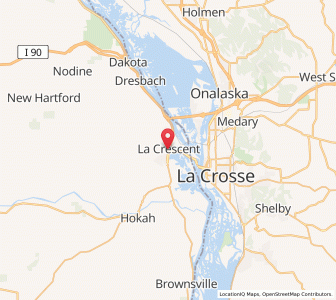 Map of La Crescent, Minnesota