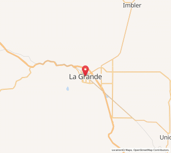 Map of La Grande, Oregon