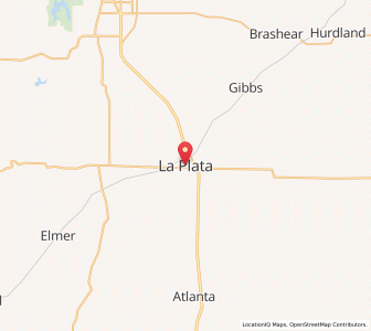 Map of La Plata, Missouri