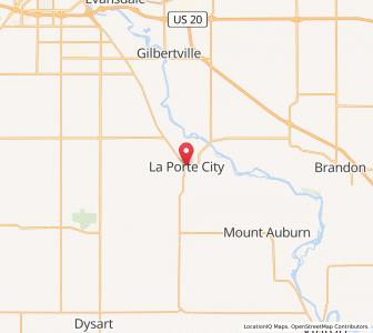 Map of La Porte City, Iowa