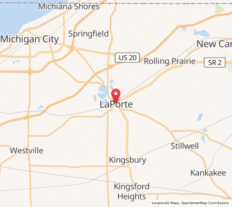Map of La Porte, Indiana