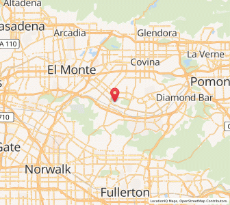 Map of La Puente, California