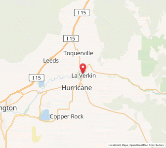 Map of La Verkin, Utah