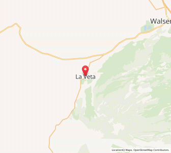 Map of La Veta, Colorado