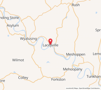 Map of Laceyville, Pennsylvania