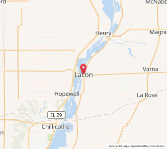 Map of Lacon, Illinois