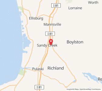 Map of Lacona, New York