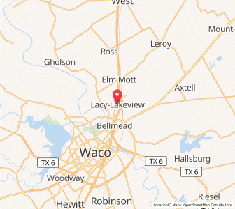 Map of Lacy Lakeview, Texas