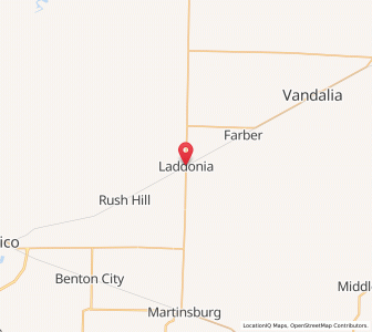 Map of Laddonia, Missouri