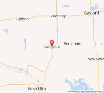 Map of Lafayette, Minnesota