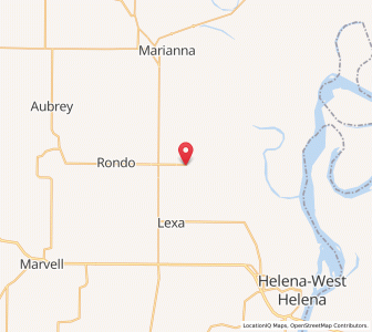 Map of LaGrange, Arkansas