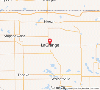 Map of LaGrange, Indiana
