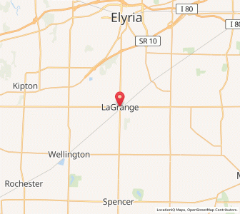 Map of LaGrange, Ohio
