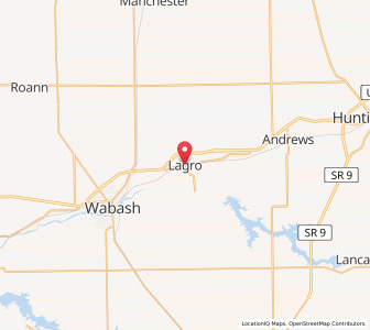 Map of Lagro, Indiana