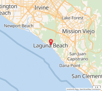 Map of Laguna Beach, California
