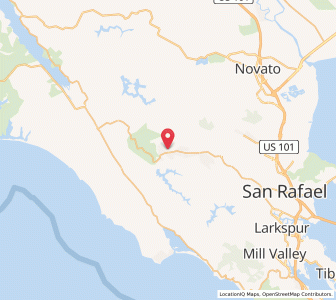 Map of Lagunitas-Forest Knolls, California