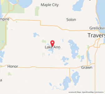Map of Lake Ann, Michigan
