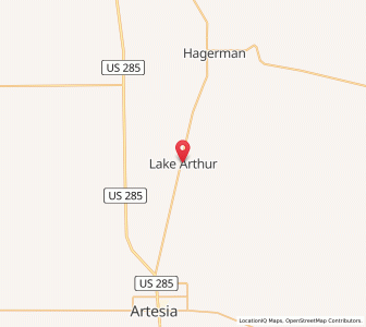 Map of Lake Arthur, New Mexico