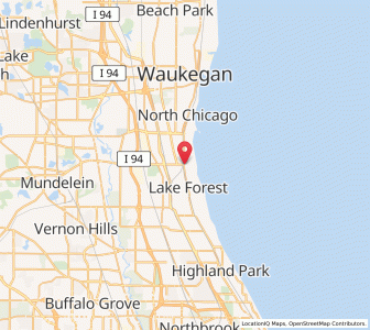 Map of Lake Bluff, Illinois