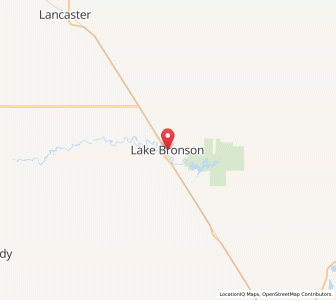 Map of Lake Bronson, Minnesota